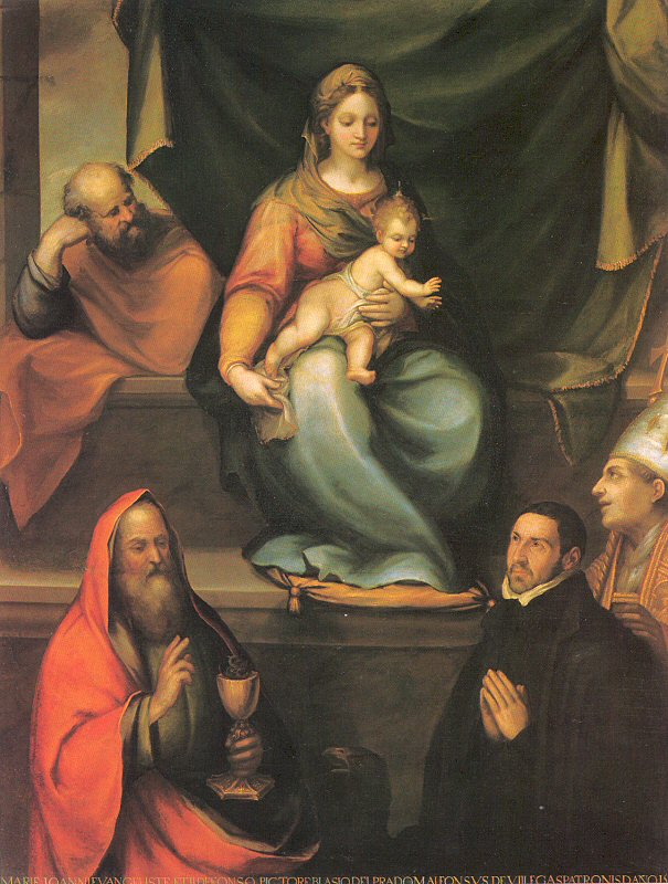 The Holy Family with Saints and the Master Alonso de Villegas